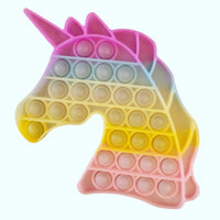 Pastel Rainbow Unicorn Pop Fidget Toy for Kids